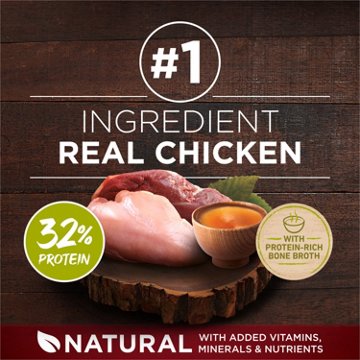 Purina ONE True Instinct High Protein Dry Dog Food Formula Natural- Real Chicken and Duck, 15 lb