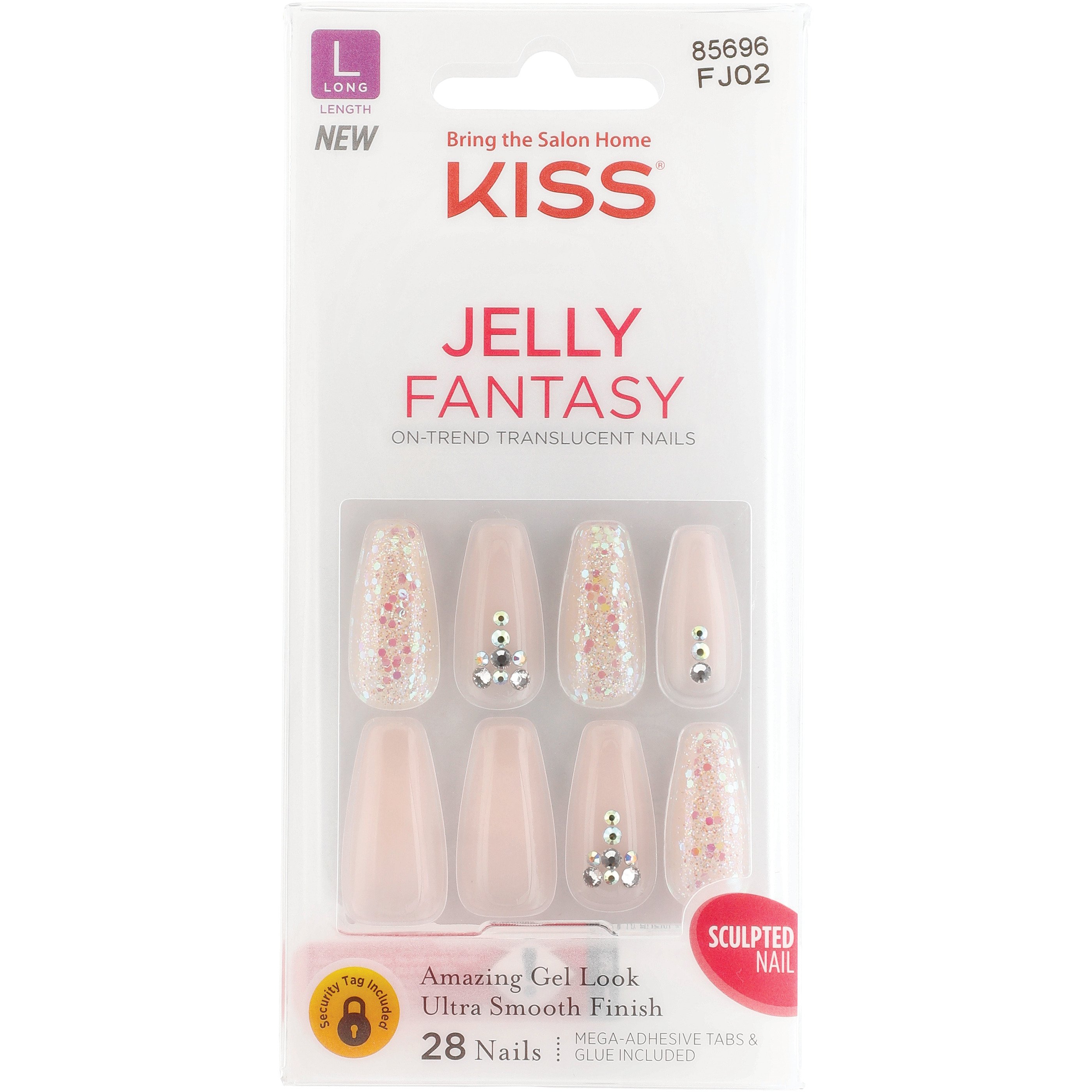 KISS Jelly Fantasy Translucent Nails - Jelly Juice - Shop Nail Sets at ...