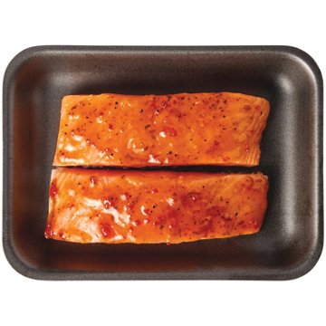 H-E-B Fish Market Marinated Center Cut Salmon Fillet - Honey Garlic