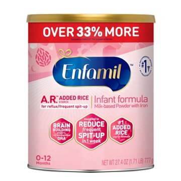 Enfamil A.R. Milk-Based Powder Infant Formula with Iron, 27.4 oz