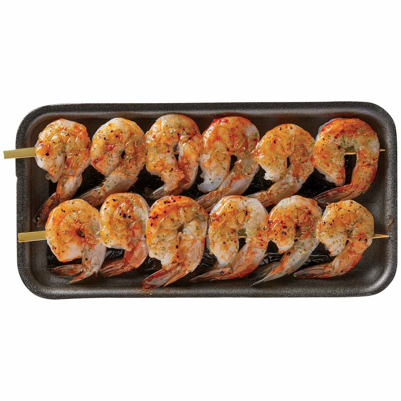 H-E-B Fish Market Marinated Shrimp Skewers - Smoky BBQ; image 1 of 2