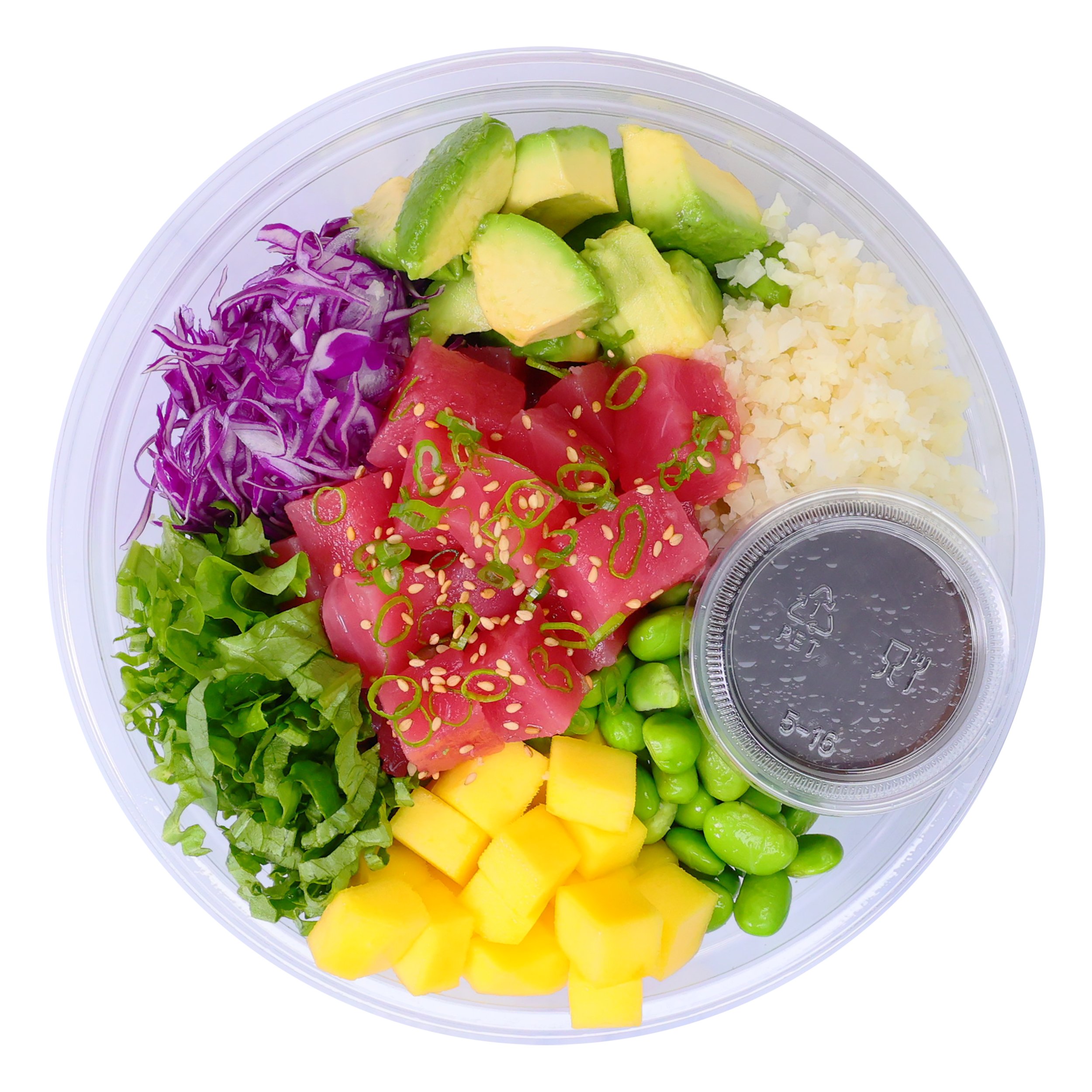 HEB Sushiya Tuna Poke Bowl with Riced Cauliflower & Original Sauce
