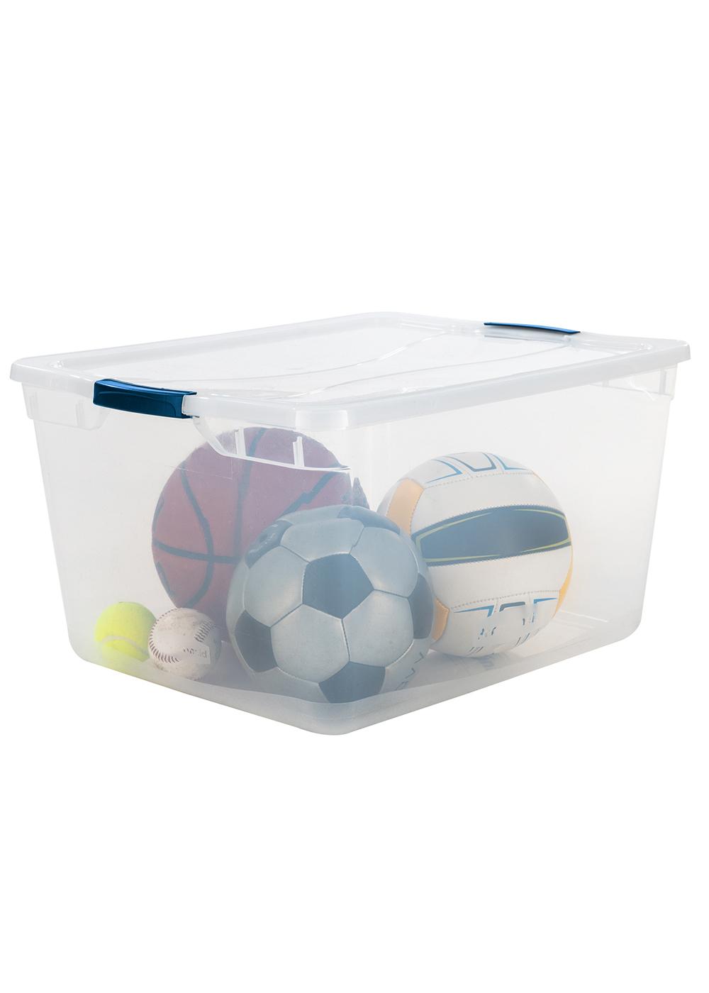 Rubbermaid Cleverstore Clear Latching Tote - Shop Storage Bins at