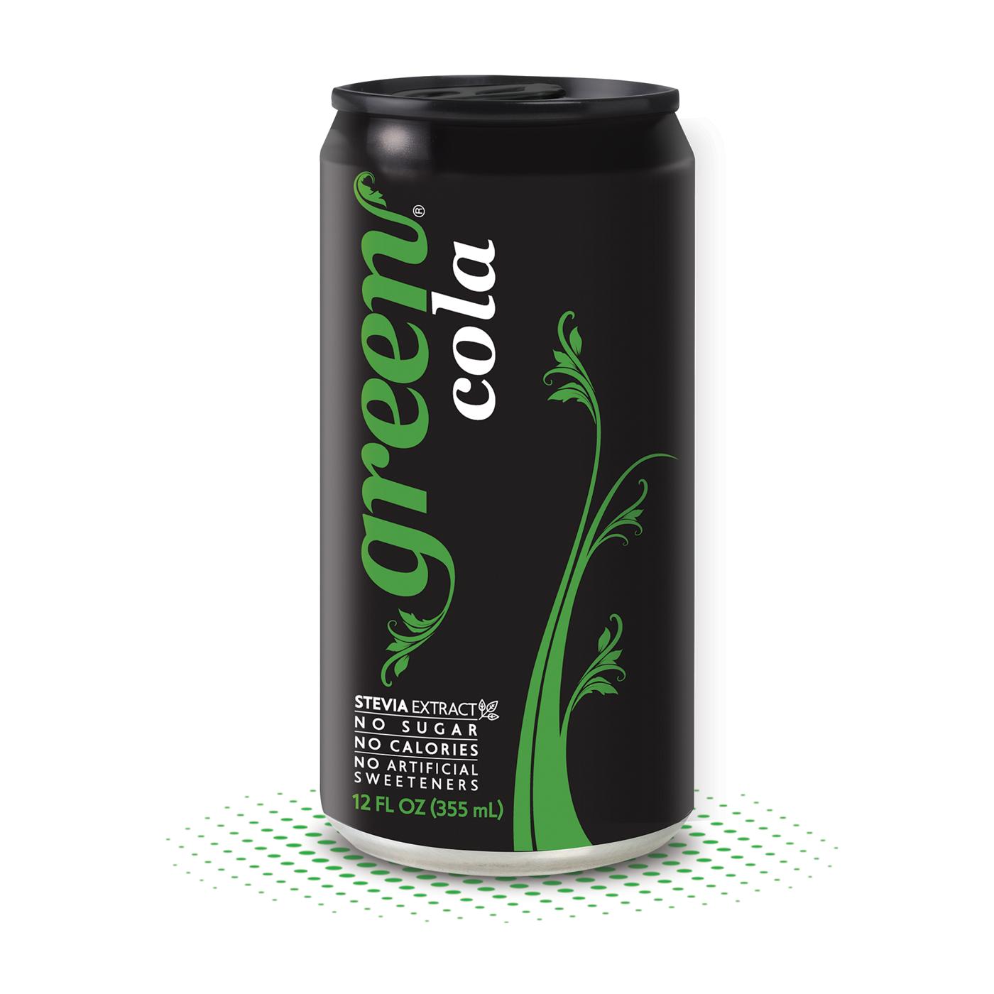 Green Cola Soda 12 oz Cans; image 5 of 5