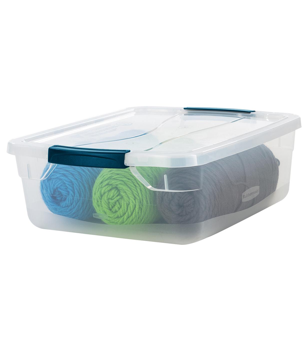 Rubbermaid Cleverstore Clear Latching Tote; image 3 of 3