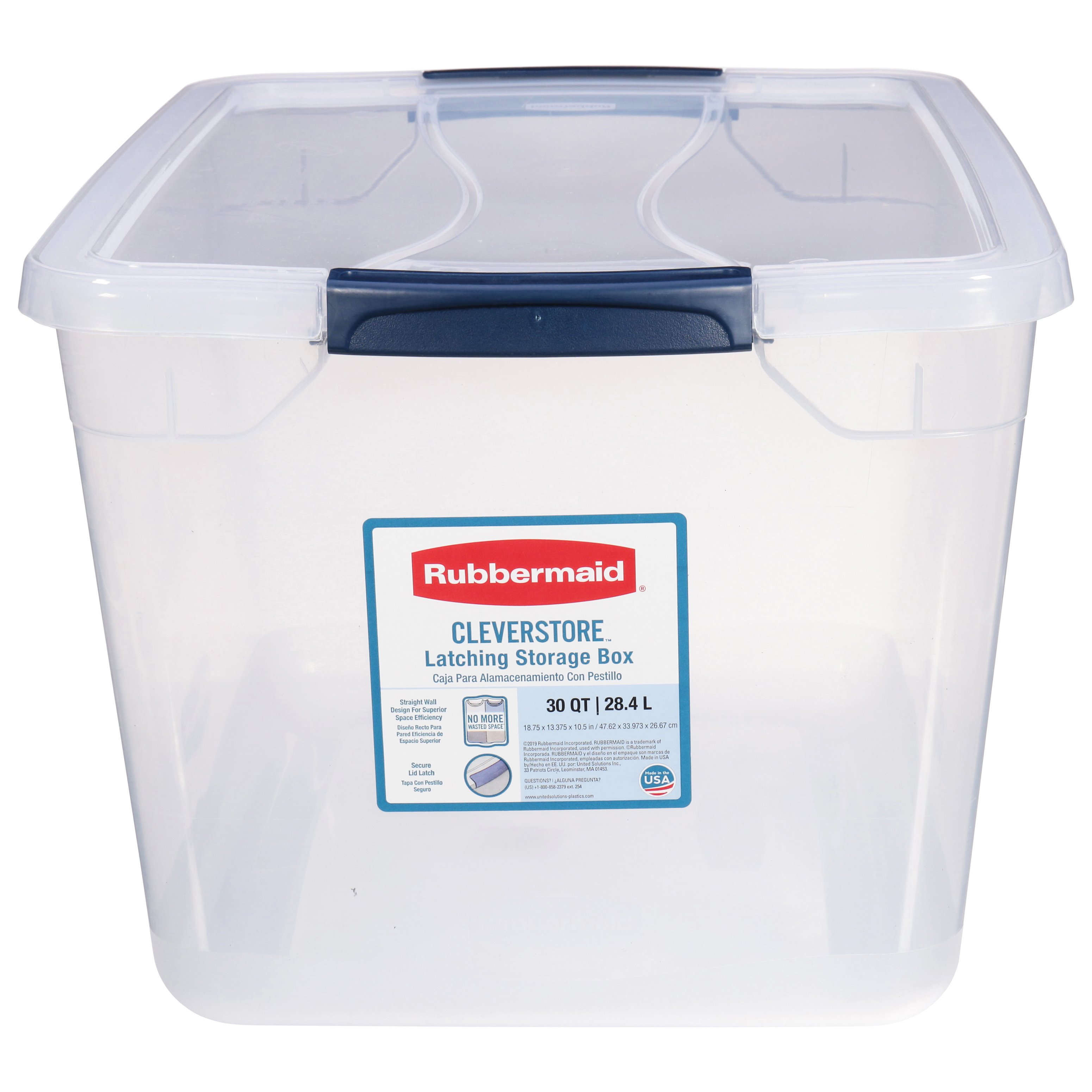 Rubbermaid 95 Qt. Cleversore Clear Tote