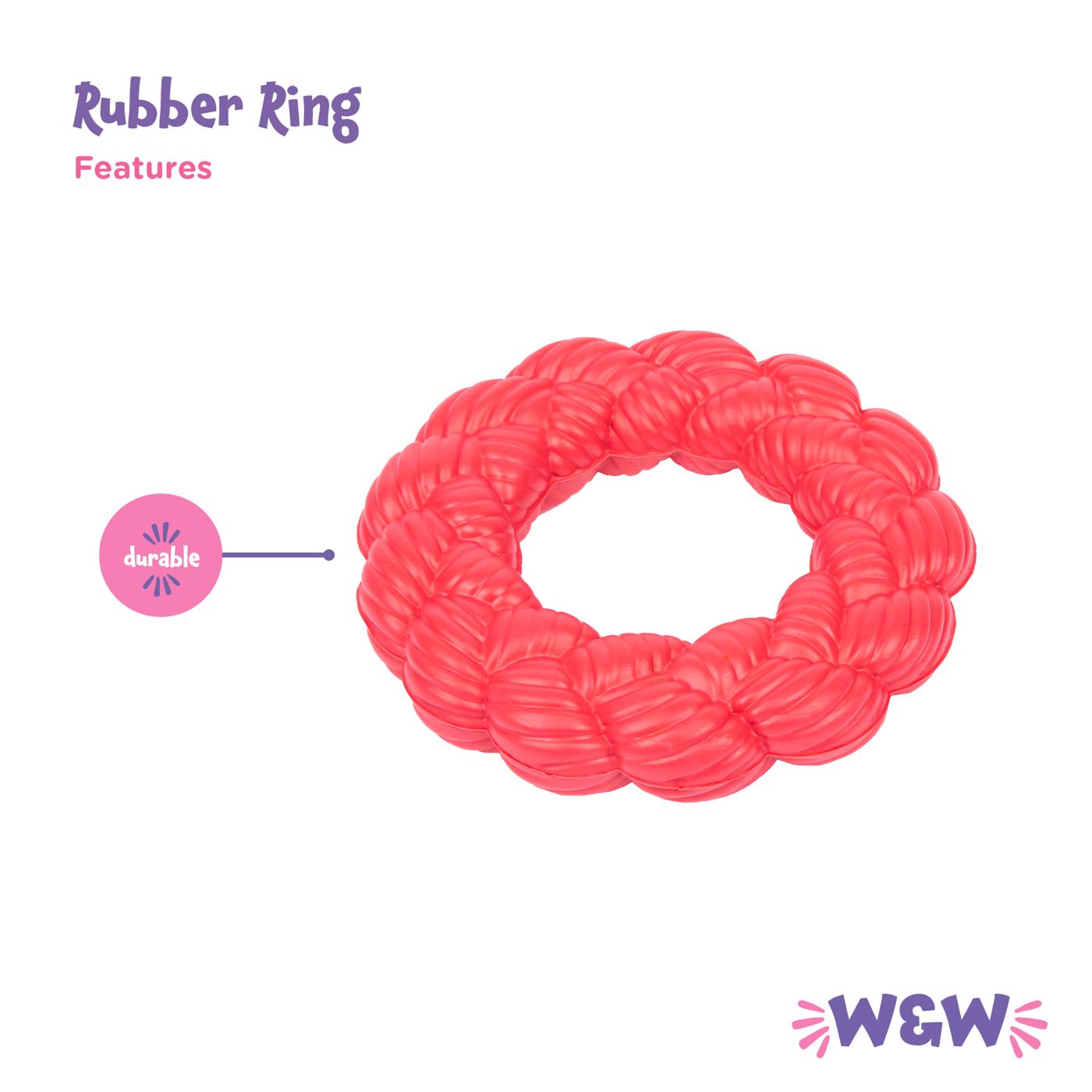 Woof & Whiskers Rubber Ring Dog Toy; image 2 of 3