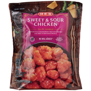 H-E-B Frozen Fully Cooked Sweet & Sour Chicken, 24 oz