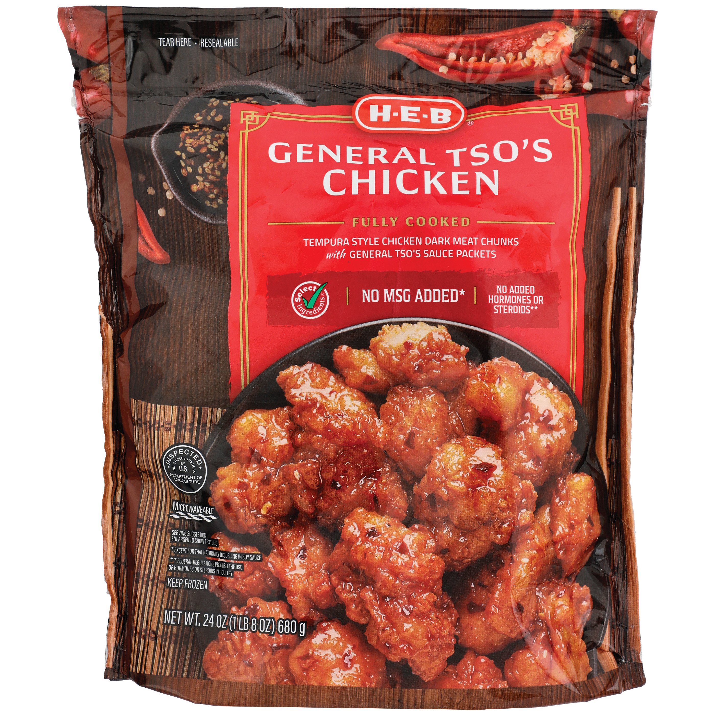 HEB Fully Cooked General Tso's Chicken Shop Meat at HEB