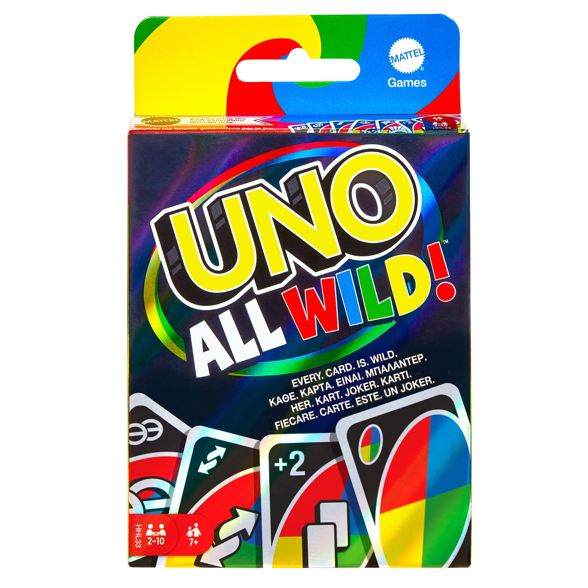 Mattel UNO " New Edition Card Game Every Card is Wild " UNO ALL WILD 