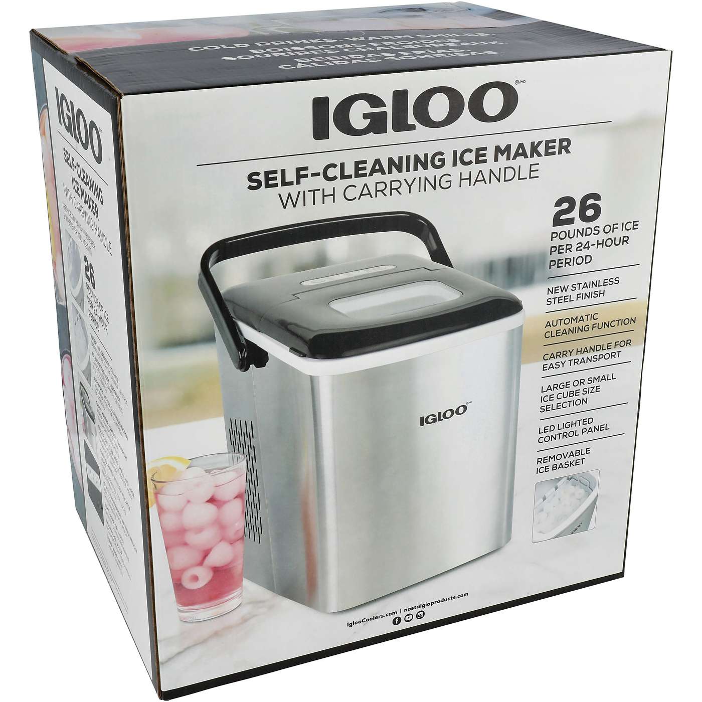 Igloo Self Cleaning Ice Maker with Carrying Handle Shop Blenders & mixers at HEB