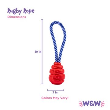 Woof & Whiskers Rugby Rope Dog Toy