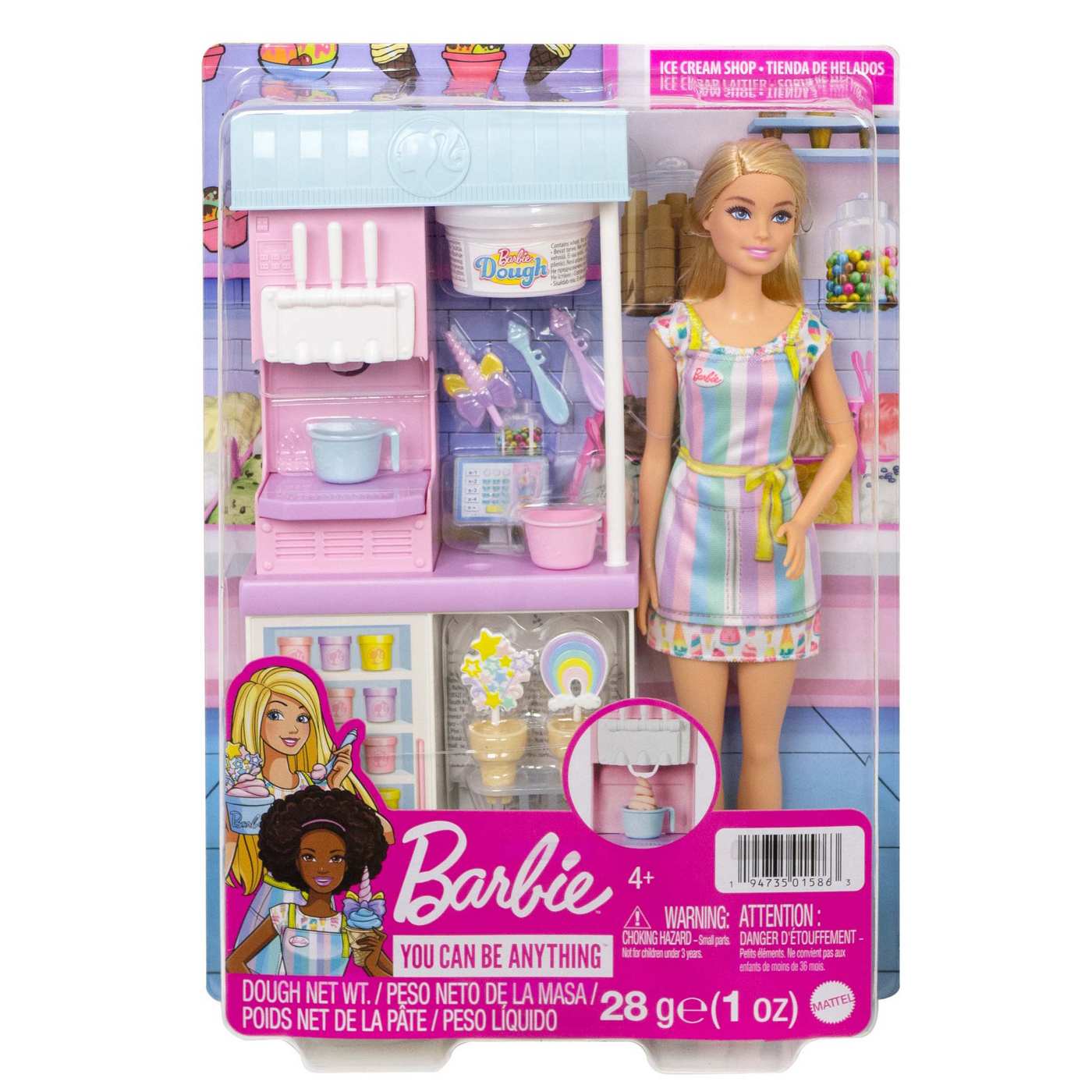 Barbie Ice Cream Shop Playset; image 1 of 2