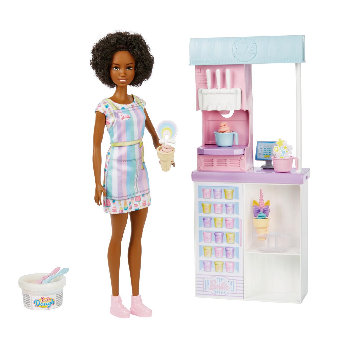 Barbie Ice Cream Shop Playset; image 1 of 2