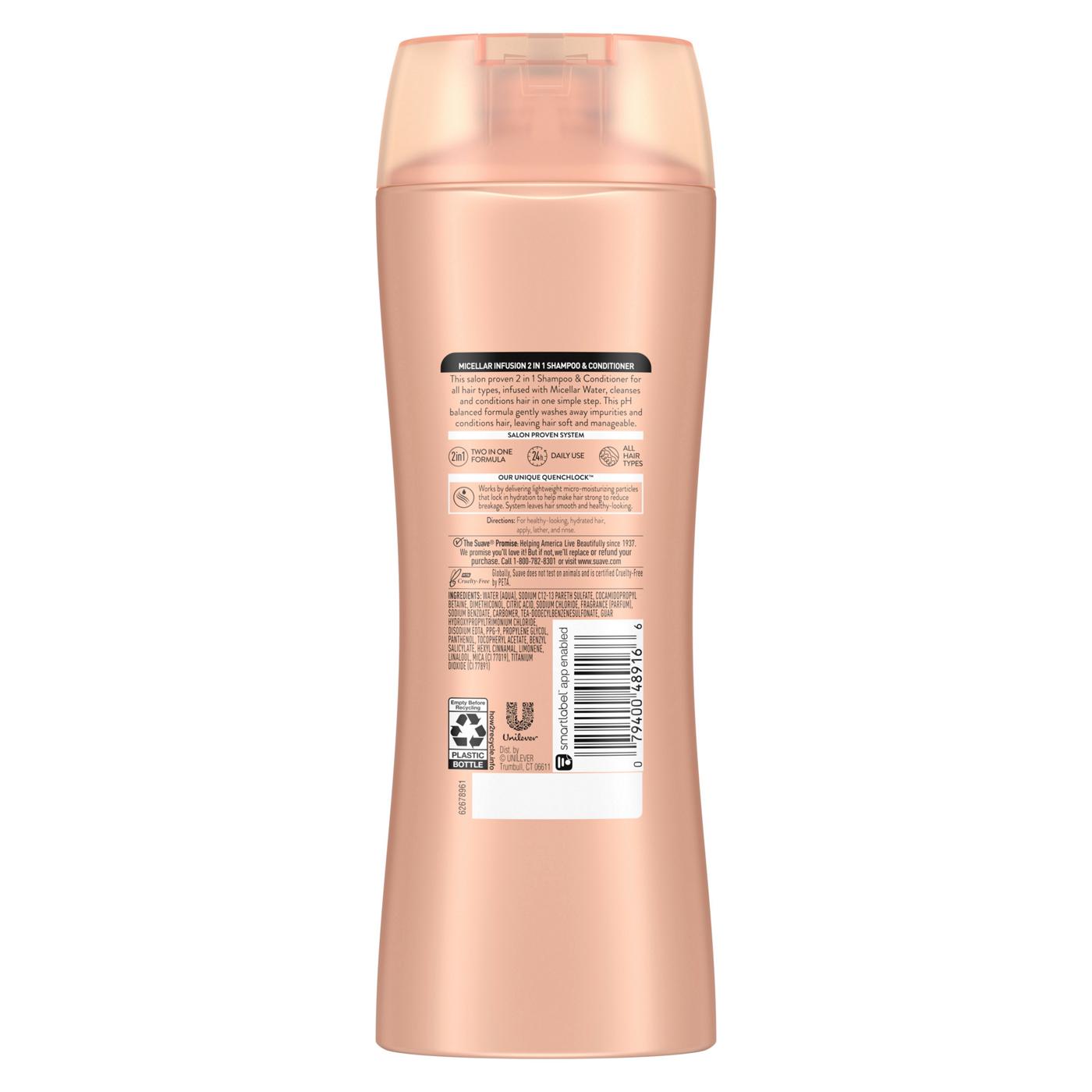 Suave 2-in-1 Shampoo and Conditioner - Micellar Infusion; image 7 of 8