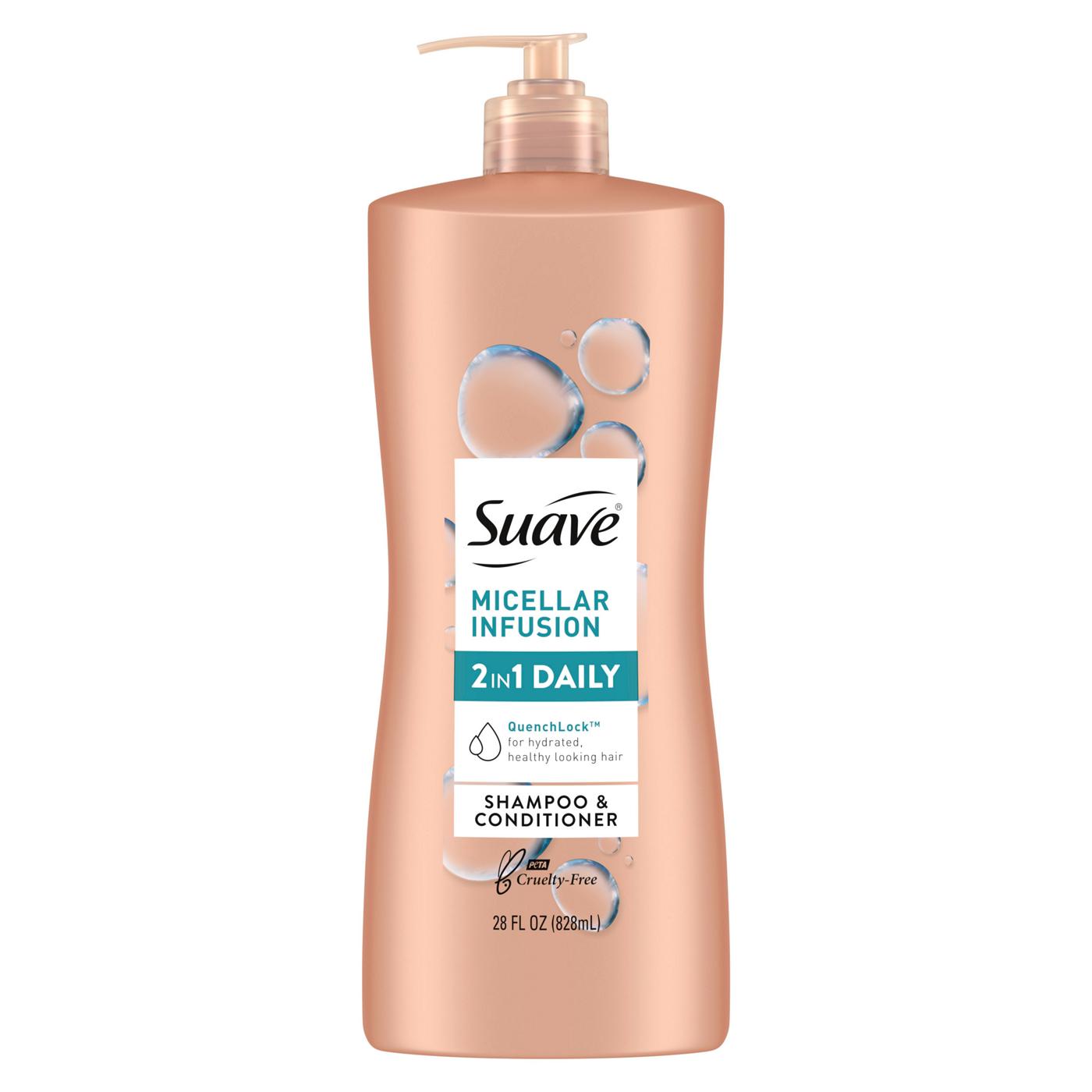 Suave 2-in-1 Shampoo and Conditioner - Micellar Infusion; image 1 of 6