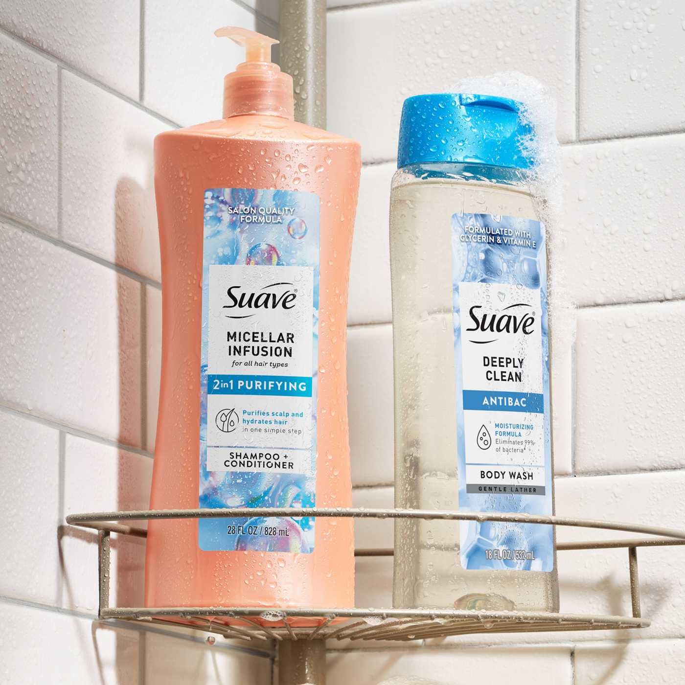 Suave Micellar Infusion 2-In-1 Purifying Shampoo & Conditioner; image 5 of 6