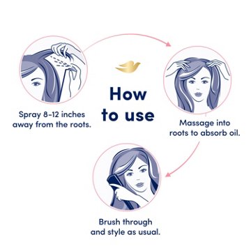 Dove Dry Shampoo - Rose Bloom