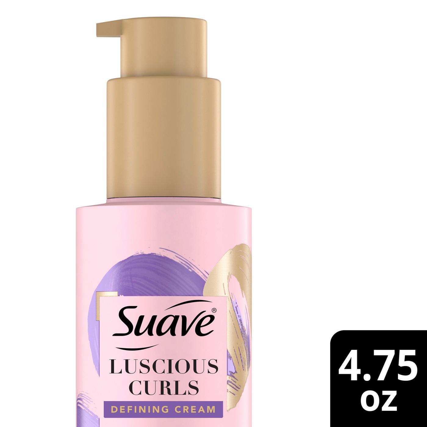 Suave Pink Luscious Curls Defining Styling Cream; image 3 of 3