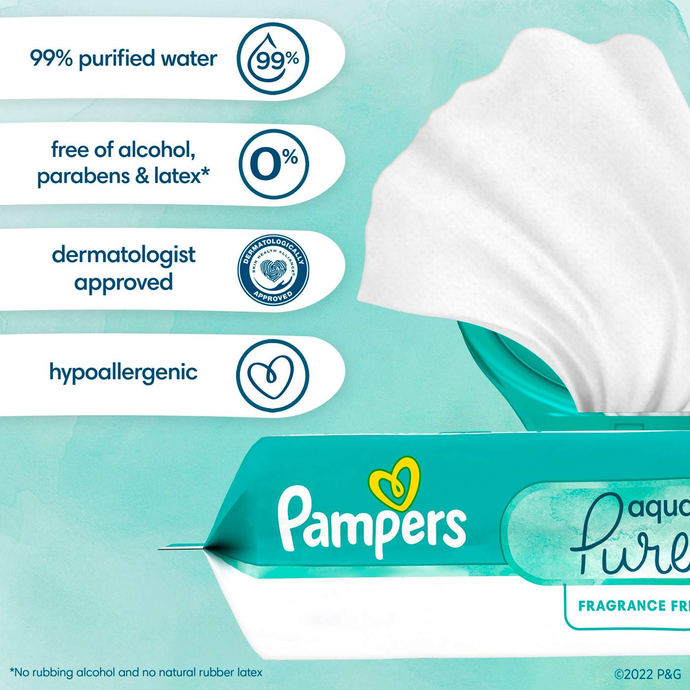 Pampers Aqua Pure Baby Wipes with Pop-Top; image 9 of 9