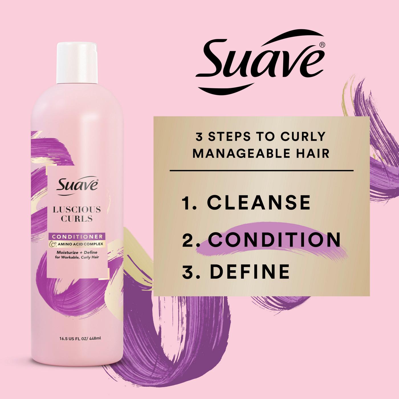 Suave Pink Luscious Curls Defining Conditioner; image 4 of 7