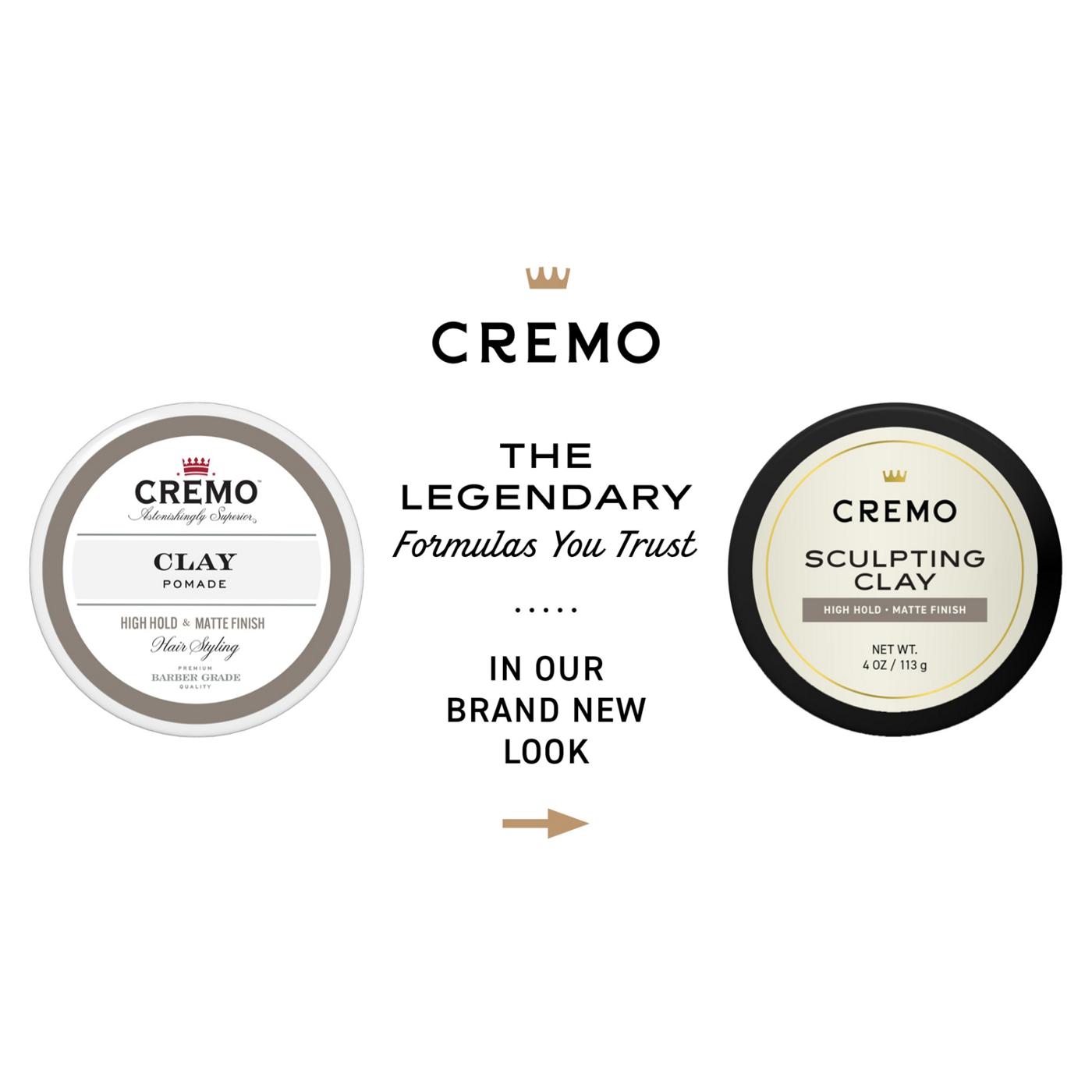 Cremo Sculpting Clay Hair Styling Pomade; image 4 of 5