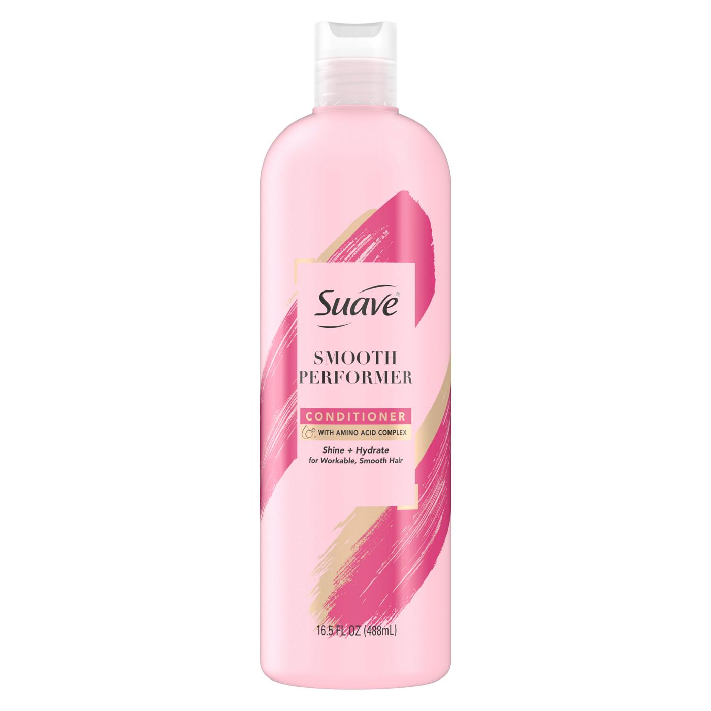 Suave Pink Smooth Performer Conditioner; image 1 of 5