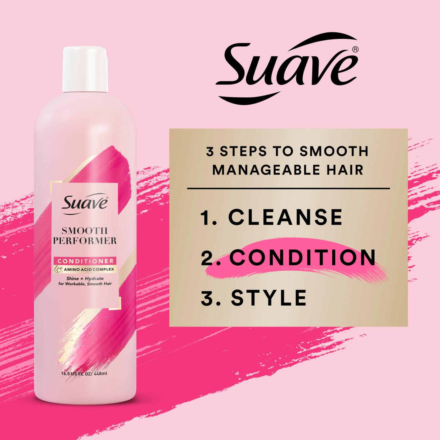 Suave Pink Smooth Performer Conditioner; image 3 of 5