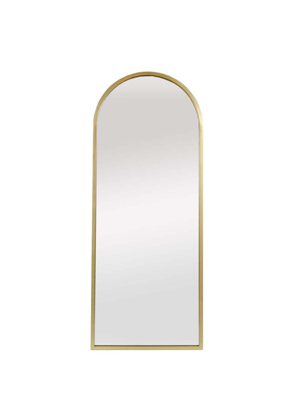 Haven + Key Leaning Accent Mirror in Gold Rim; image 1 of 2