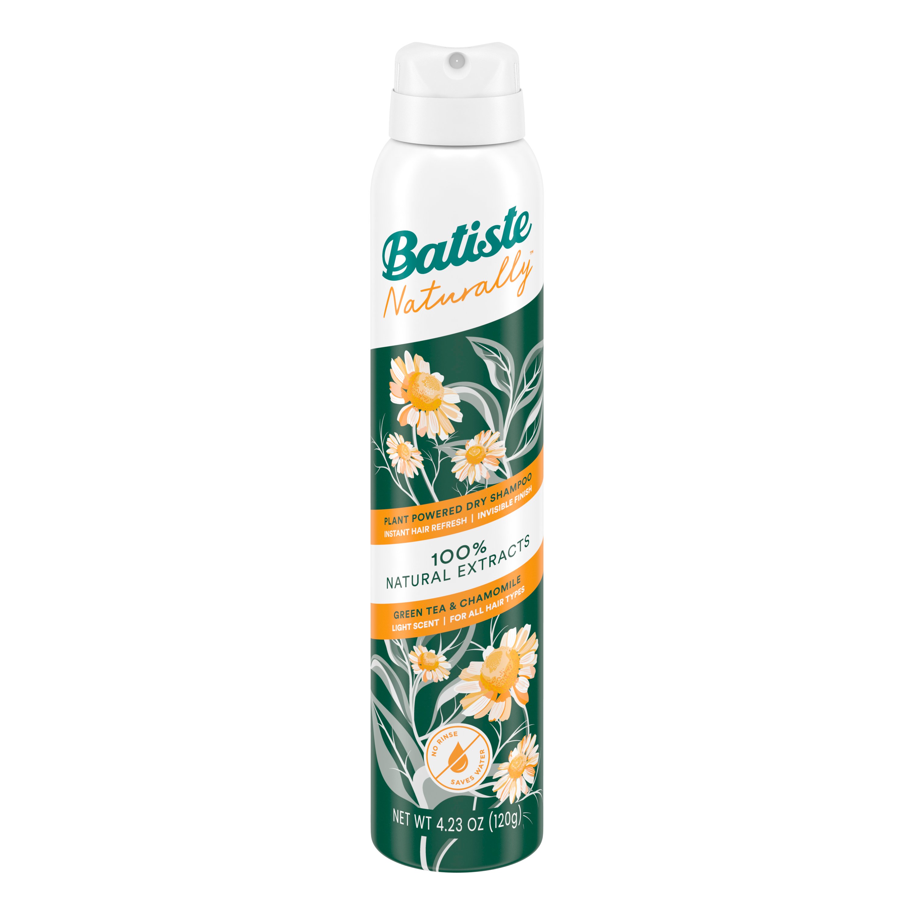 Batiste Naturally Plant Powered Dry Shampoo Green Tea & Chamomile