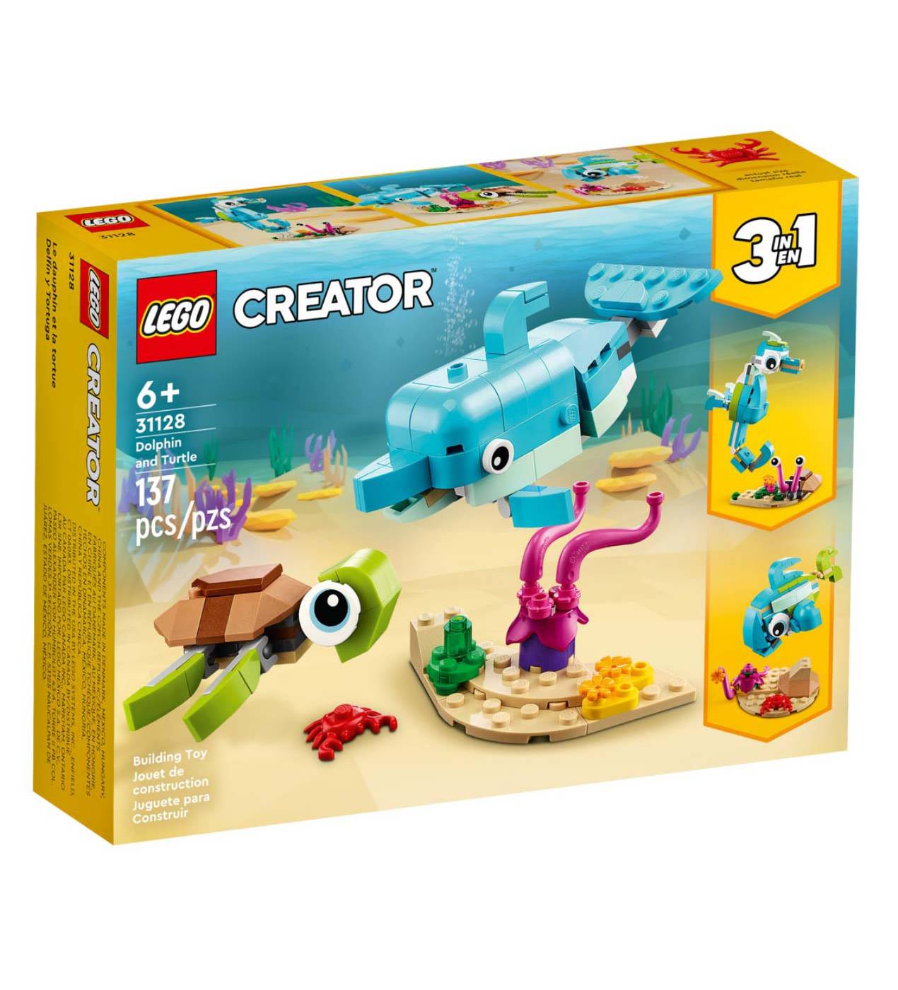 LEGO Creator 3-in-1 Dolphin & Turtle Set - Shop Lego & Building