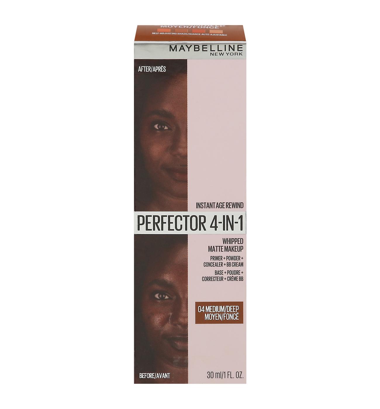 Maybelline Instant Age Rewind Perfector 4-In-1 Matte Makeup - 04 Medium/Deep  - Shop Foundation at H-E-B