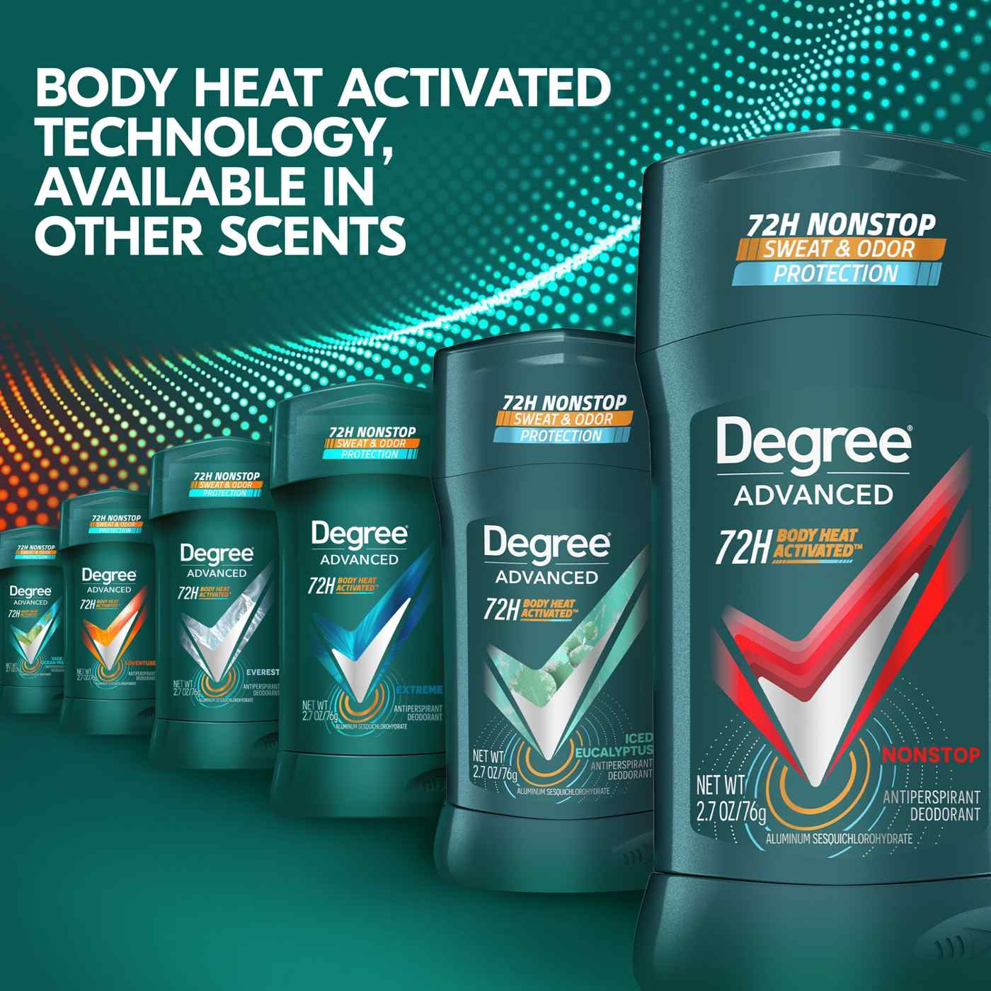 Degree 72 Hr Advanced Antiperspirant Deodorant - Nonstop; image 8 of 10