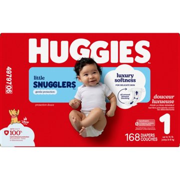 Huggies Little Snugglers Baby Diapers, Size 1 (8-14 lbs)