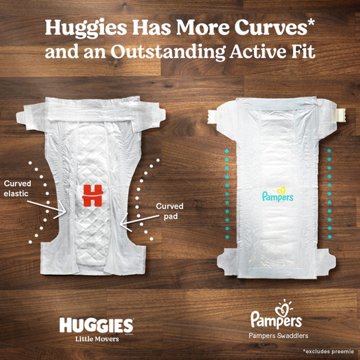 Huggies Little Movers Baby Diapers - Size 7, 68 ct