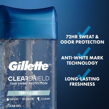 Gillette Clear Shield Gel Antiperspirant Deodorant - Arctic Ice
