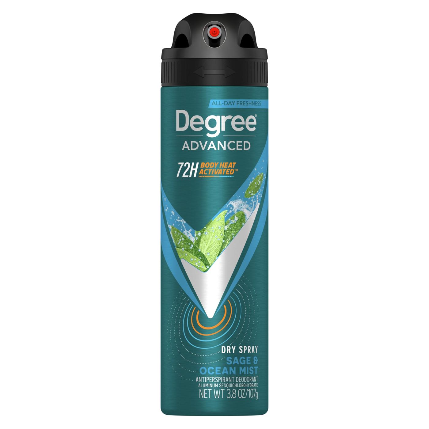 Degree 72 Hr Advanced Antiperspirant Deodorant Dry Spray Sage & Ocean