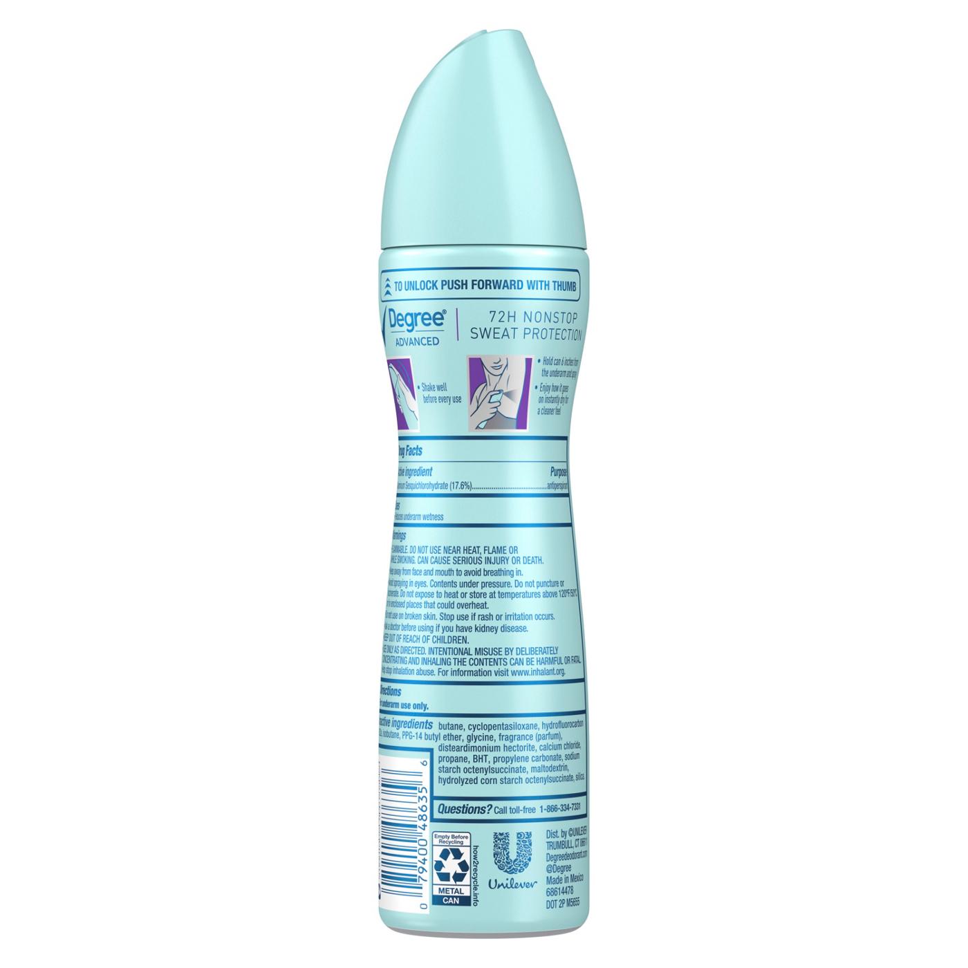 Degree Advanced Lavender Waterlily Antiperspirant Deodorant Dry Spray; image 3 of 3