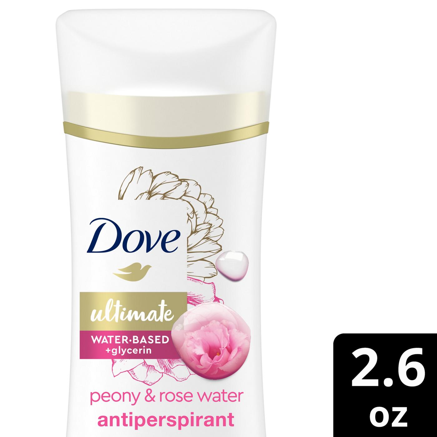 Dove Ultimate Antiperspirant Deodorant Stick - Peony & Rose Water; image 2 of 7