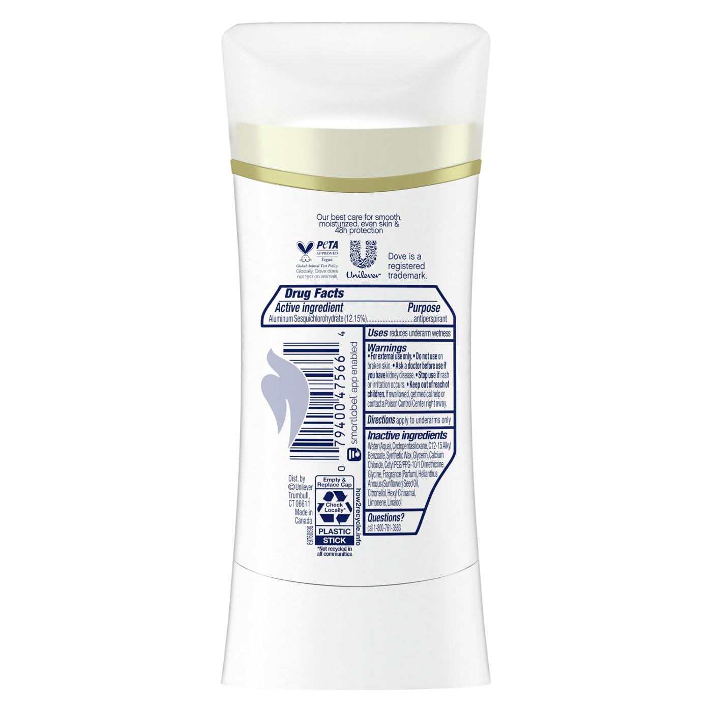 Dove Ultimate Antiperspirant Deodorant Stick - Peony & Rose Water; image 6 of 7