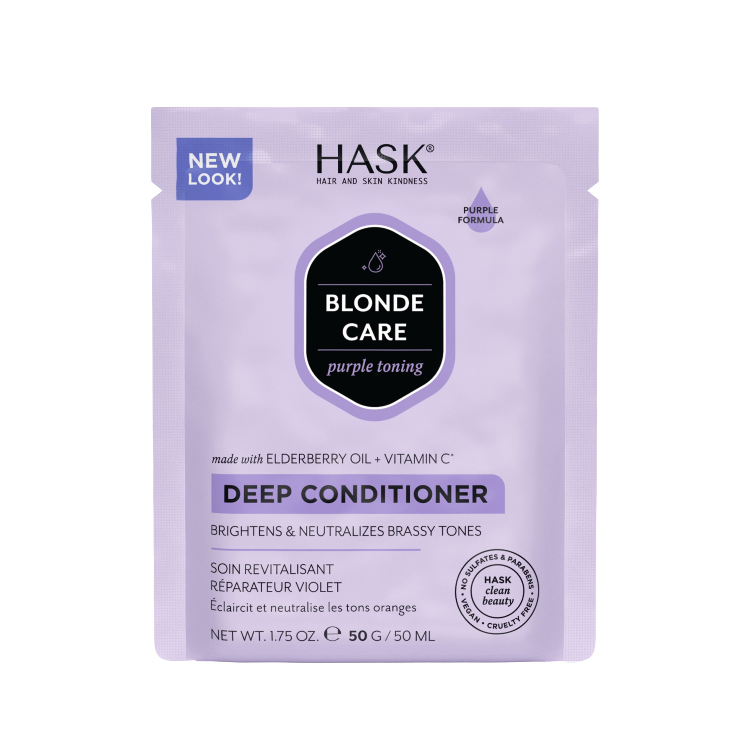 Hask Blonde Care Purple Toning Deep Conditioner Shop Styling products & treatments at HEB