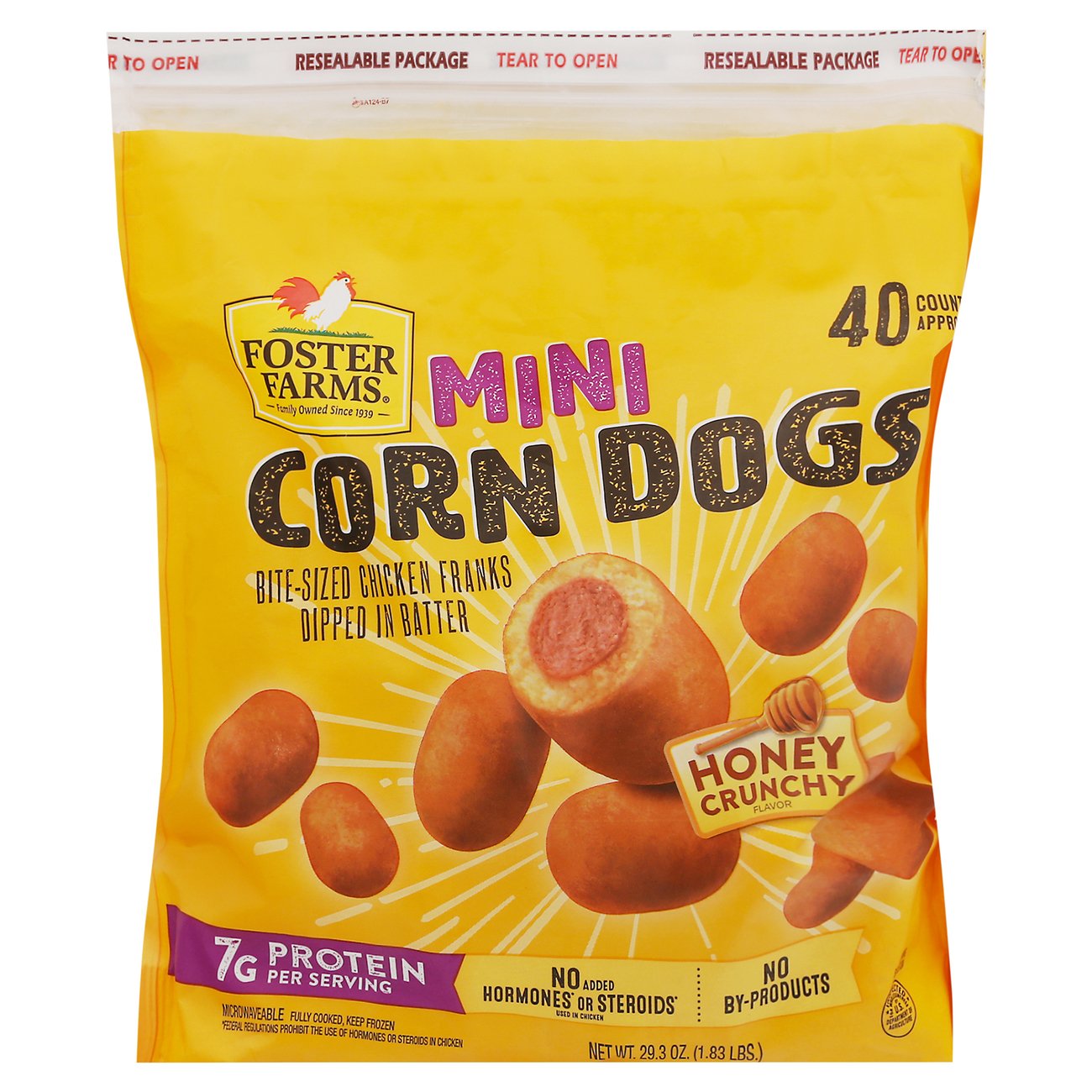 Foster Farms Honey Crunchy Mini Corn Dogs Shop Sausages Hot