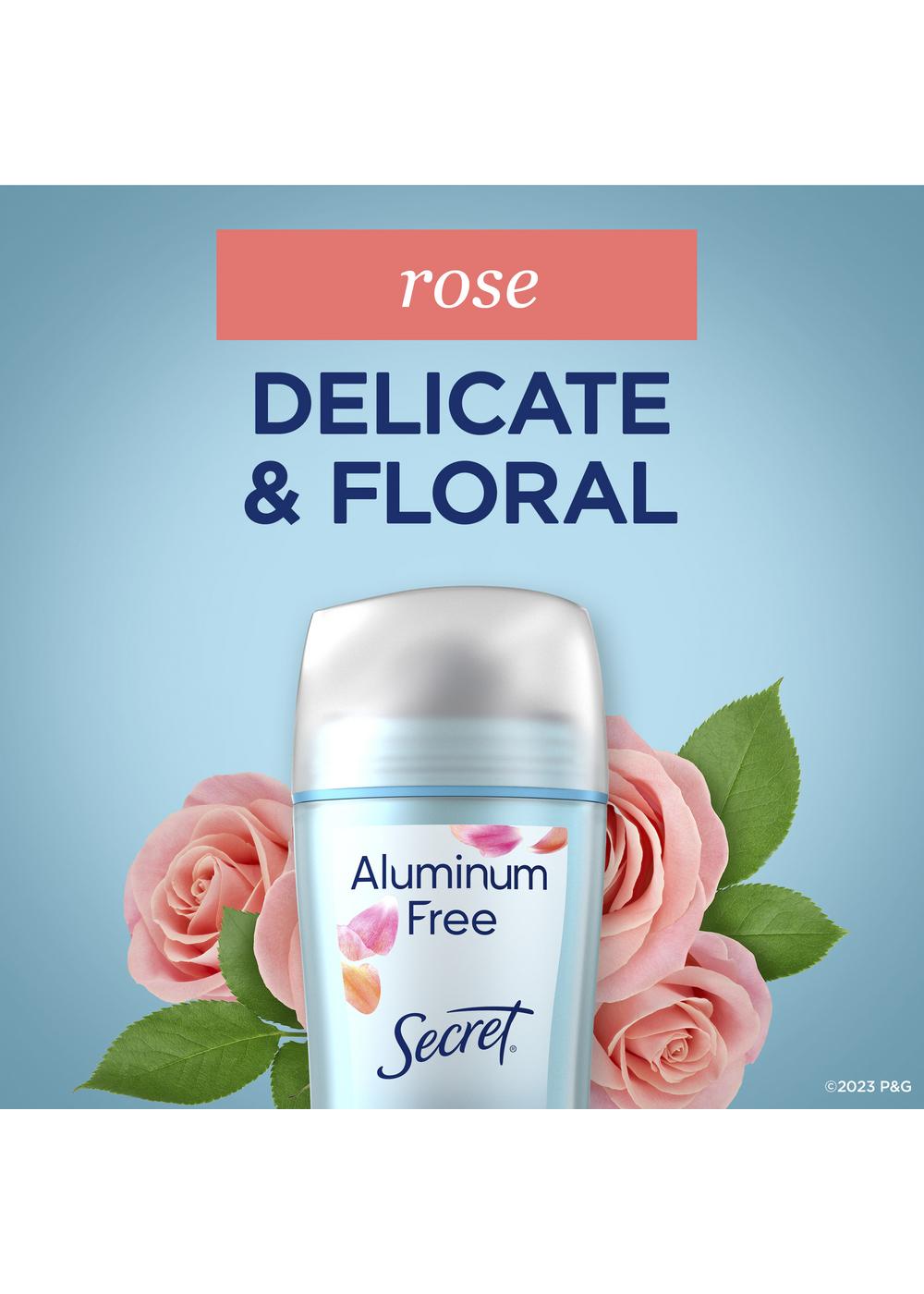 Secret Aluminum Free 48 Hr Deodorant - Rose; image 5 of 8