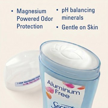 Secret Aluminum Free Deodorant for Women, Dry Solid, Rose