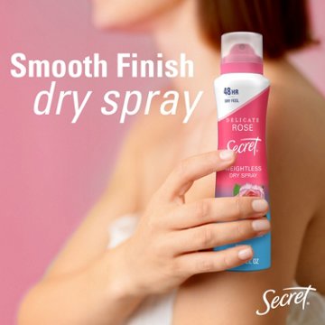 Secret Weightless Dry Spray Antiperspirant Deodorant - Wild Rose + Argan Oil