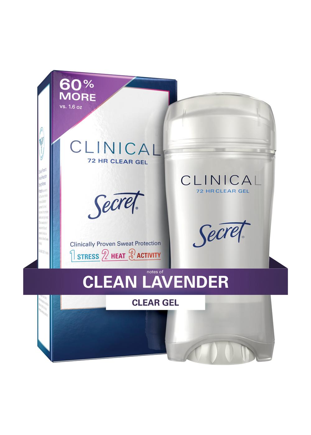 Secret Clinical 72 Hr Antiperspirant Deodorant Gel - Lavender; image 7 of 8