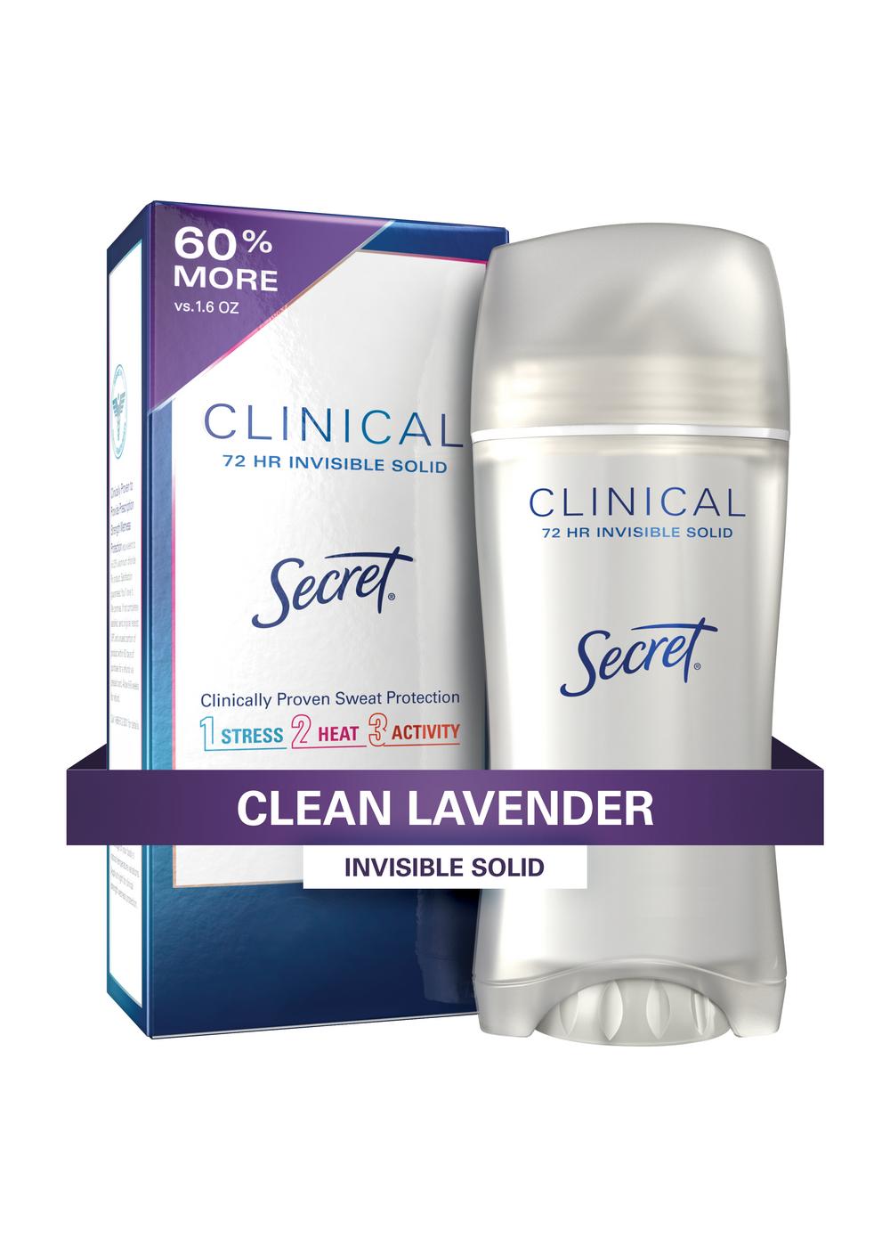 Secret Clinical 72 Hr Antiperspirant Deodorant - Lavender; image 6 of 7