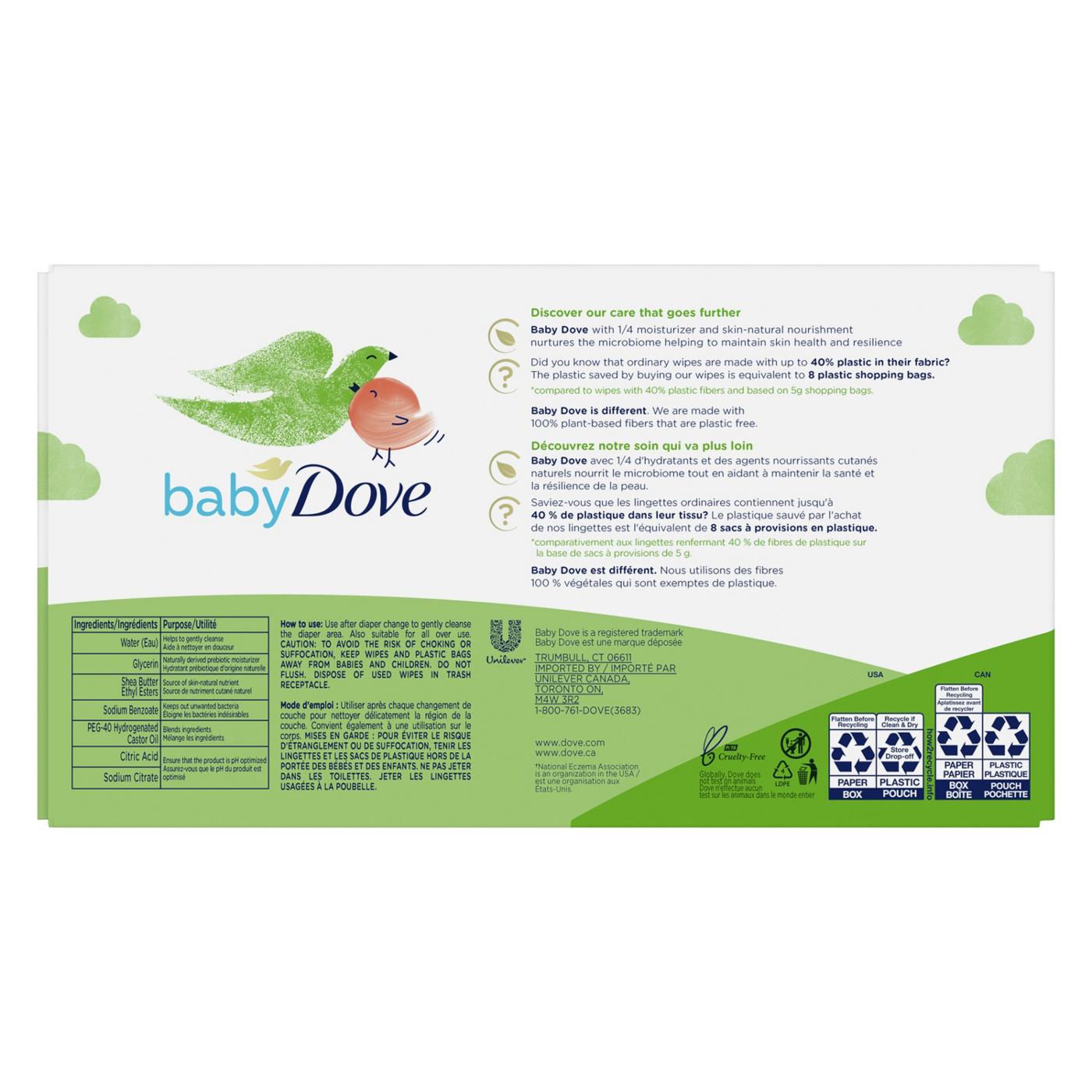 Dove Sensitive Skin Wipes, 6 Pk; image 5 of 6