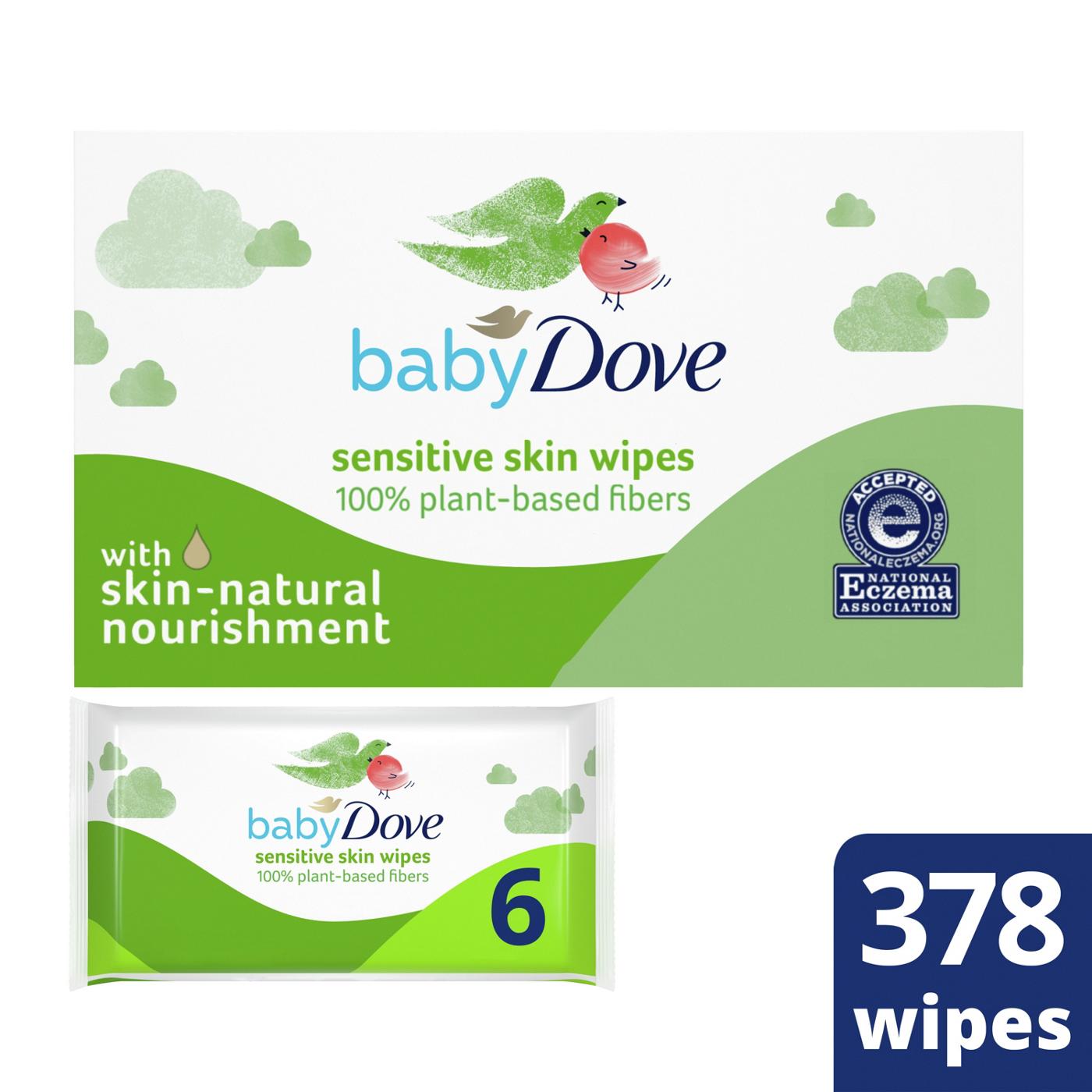 Dove Sensitive Skin Wipes, 6 Pk; image 6 of 6