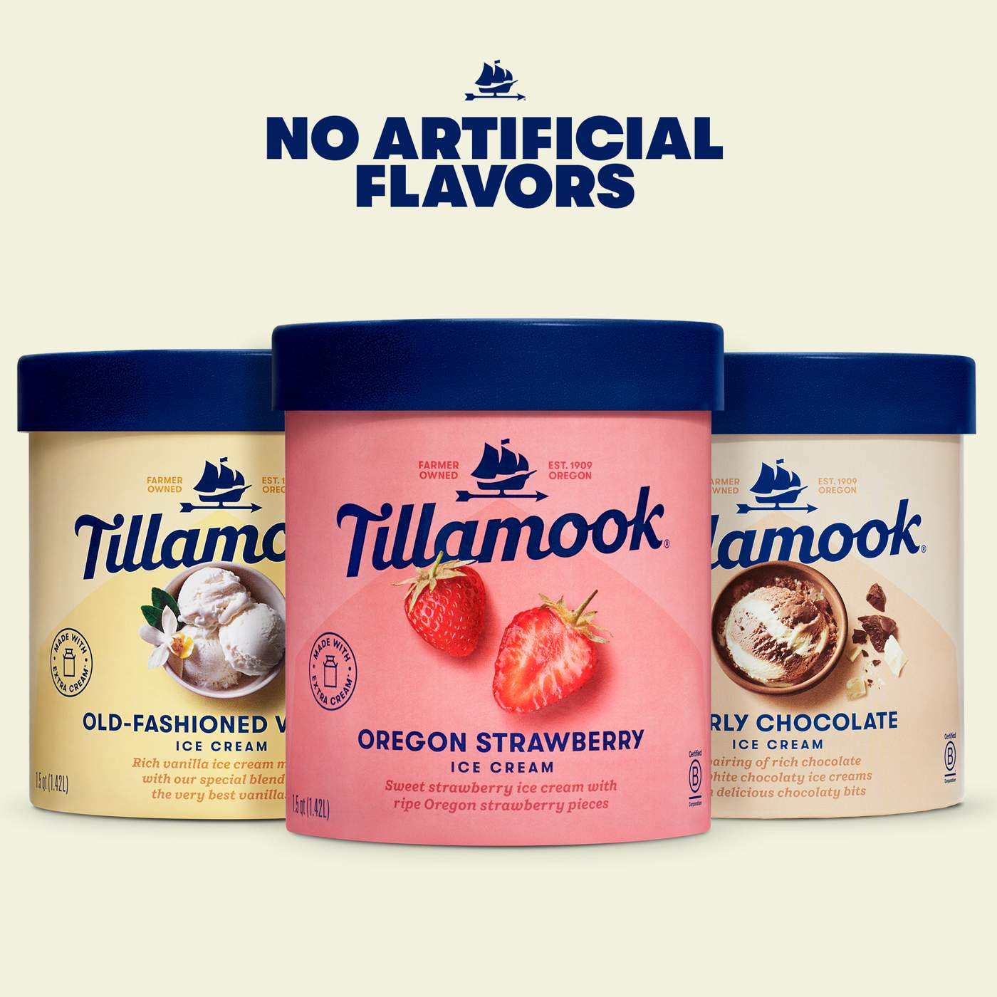 Tillamook Udderly Chocolate Ice Cream; image 4 of 5